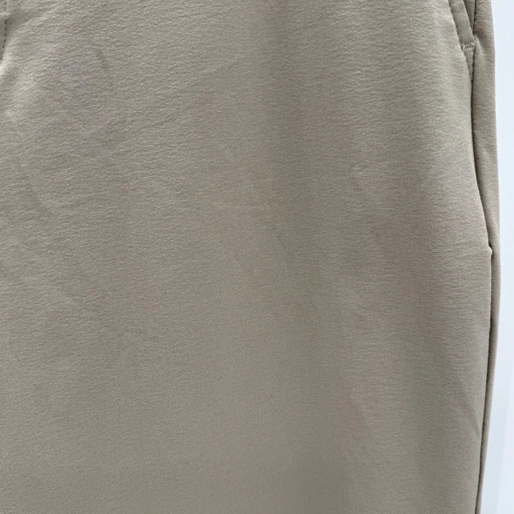 Mizzen + Main Helmsman Slim Performance Jogger Pants Khaki Tan Mens 35W 33x28